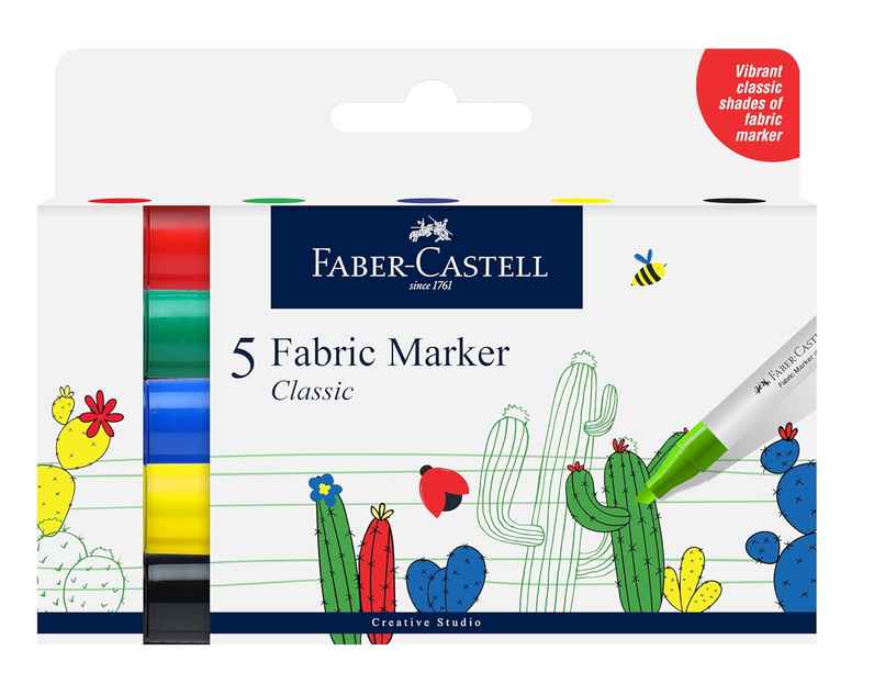 Faber-Castell Creative Studio Fabric Marker | Classic Set Faber-Castell Creative Studio Fabric Marker | Classic Set