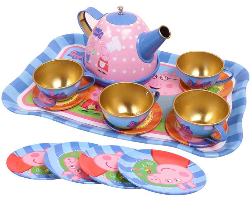 Toyshine 14 Pcs Stainless Steel Kitchen Set Tea Party Kitchen Set Toy For Girls Boys - Model C