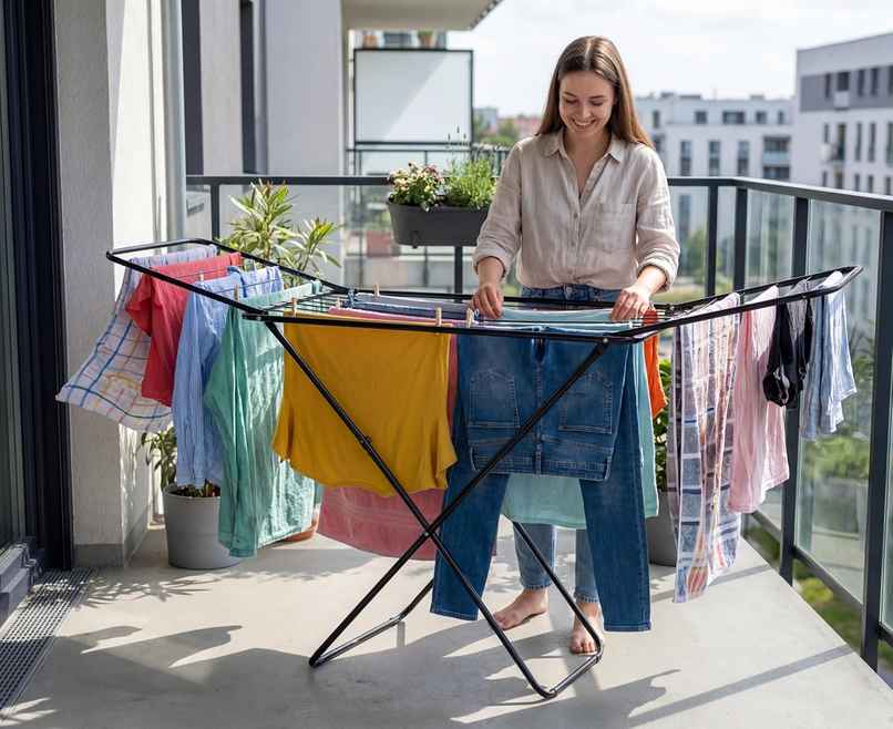 Perpetual Foldable Clothes Drying Rack | Metal Frame X Shape Laundry Stand Perpetual Foldable Clothes Drying Rack | Metal Frame X Shape Laundry Stand
