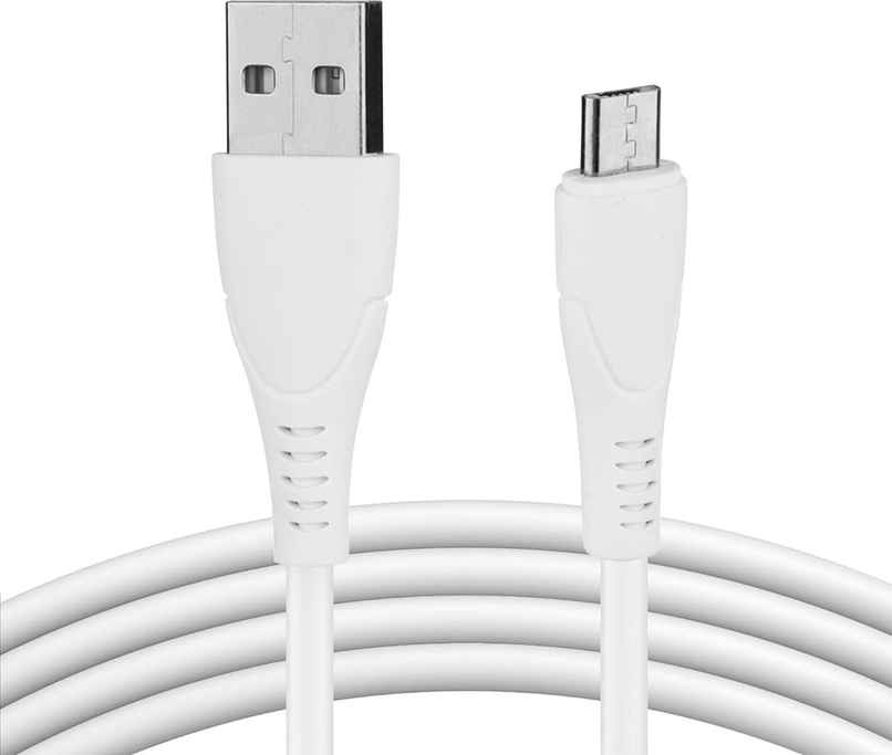 Micro USB Charging Cable | Fast Charging | Data Transfer | 1 m Length For Smartphones, Earphones, Chargers | White Micro USB Charging Cable | Fast Charging | Data Transfer | 1 m Length For Smartphones, Earphones, Chargers | White