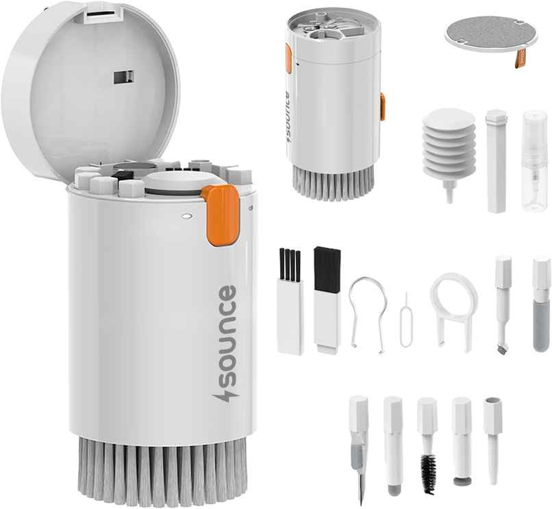 Sounce 20 in 1 Multi Use Laptop & Gadget Cleaning kit with Dust Removal Blown - White Sounce 20 in 1 Multi Use Laptop & Gadget Cleaning kit with Dust Removal Blown - White