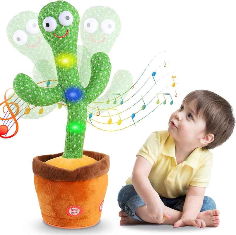 Toyshine Dancing Cactus Toy, Singing and Mimicking Toy with LED Lights Toyshine Dancing Cactus Toy, Singing and Mimicking Toy with LED Lights
