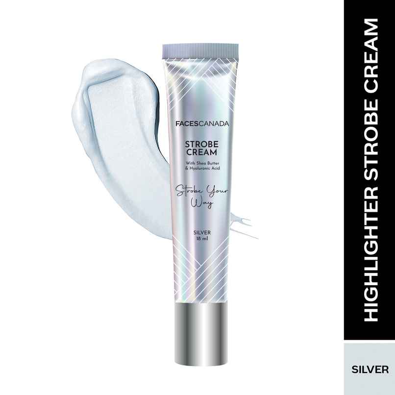 Faces Canada Strobe Cream | Silver | Primer + Highlighter + Moisturizer
