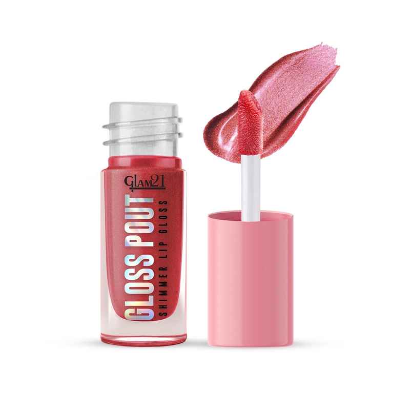 Glam21 Gloss Pout Shimmer Lip Gloss-Crimson Kiss