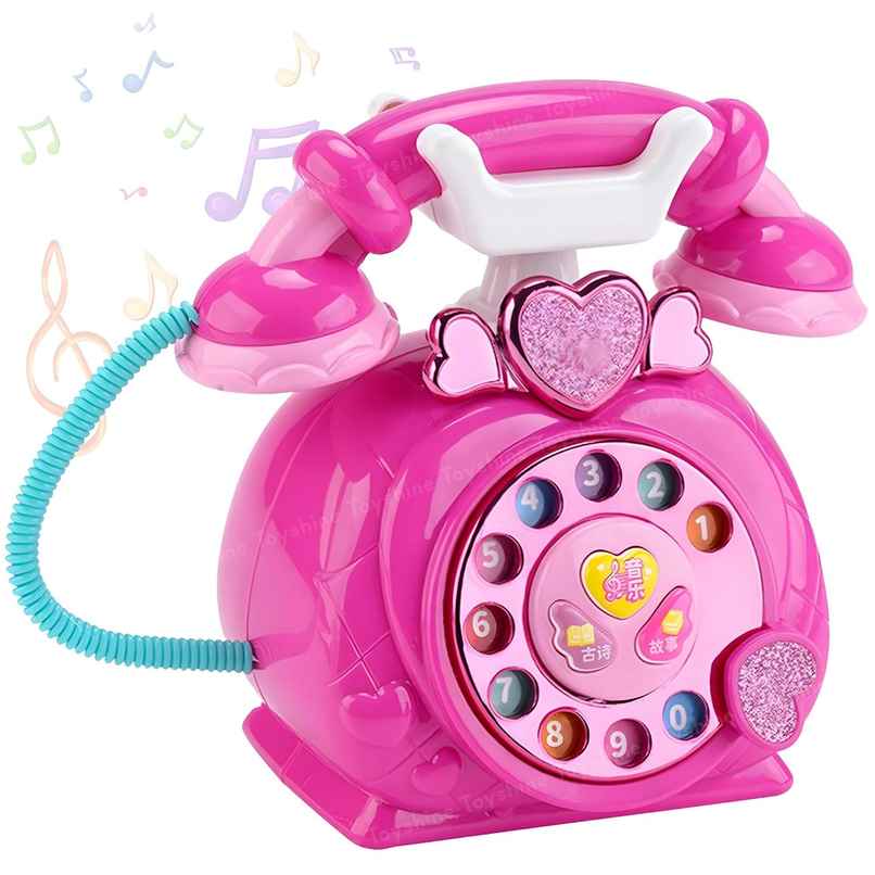 Toyshine Vintage Multifunctional Rotary Landline Phone Toy For Kids Toyshine Vintage Multifunctional Rotary Landline Phone Toy For Kids