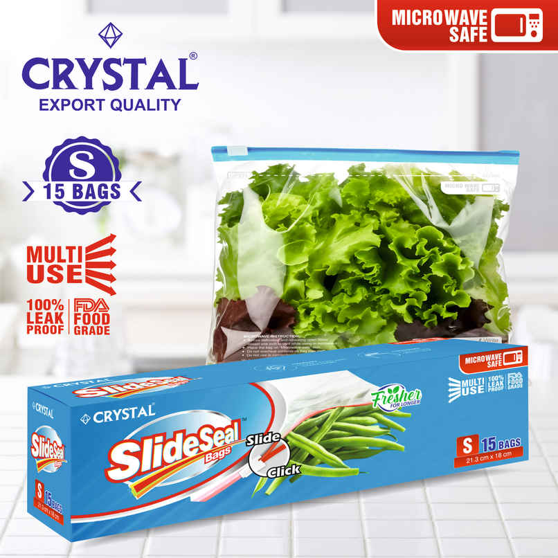 Crystal Small Slide Seal Bag