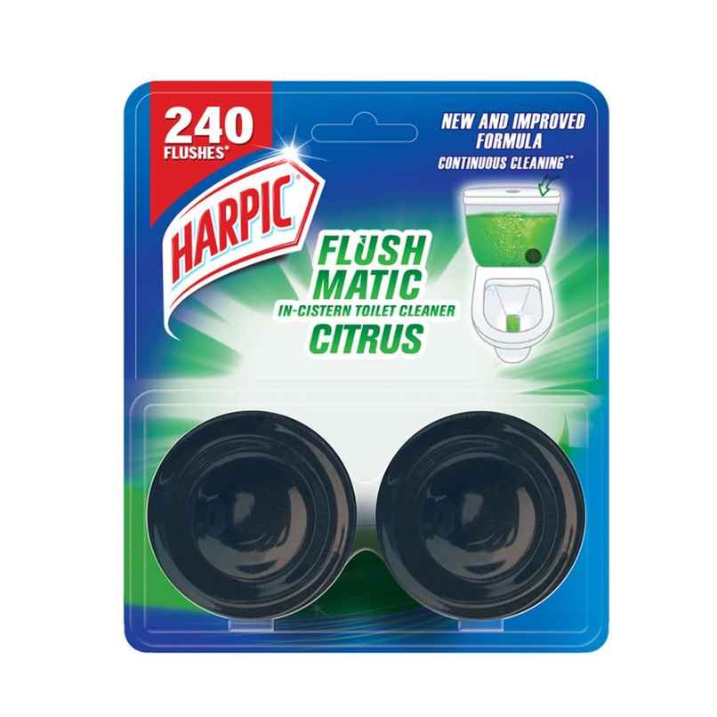 Harpic Flushmatic Citrus Toilet Cleaner Blocks