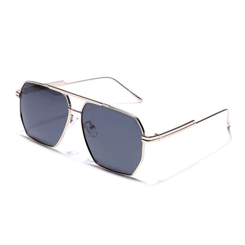 Carlton London Premium Men's Rectangle Sunglasses With Polarised & UV Protected Lens | CLSM145 0xc003af0d08 | Gold