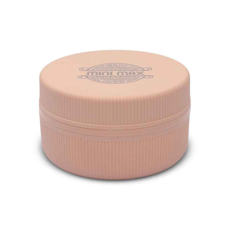 JAYPEE Mini Max Sr. Lunch box, Inner stainless Steel with Plastic Dish Inside | Peach - 500 ml