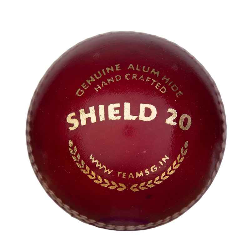 SG Shield 20 Leather Ball (Red)