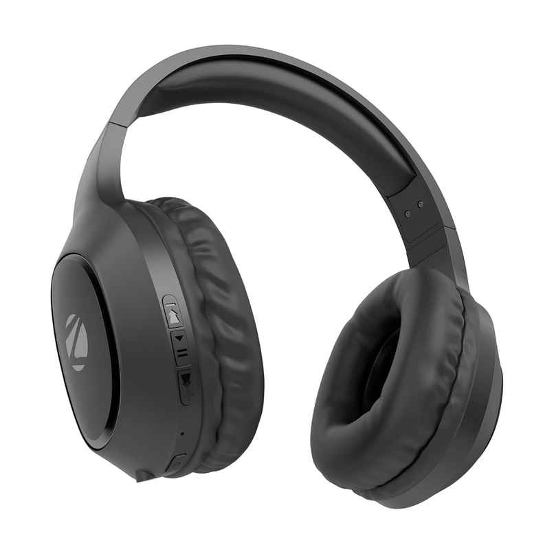 Zebronics Thunder Neo Wireless Over-Ear Headphone, 60Hr Backup, Bt 5.4, Gaming, Deep Bass, Black