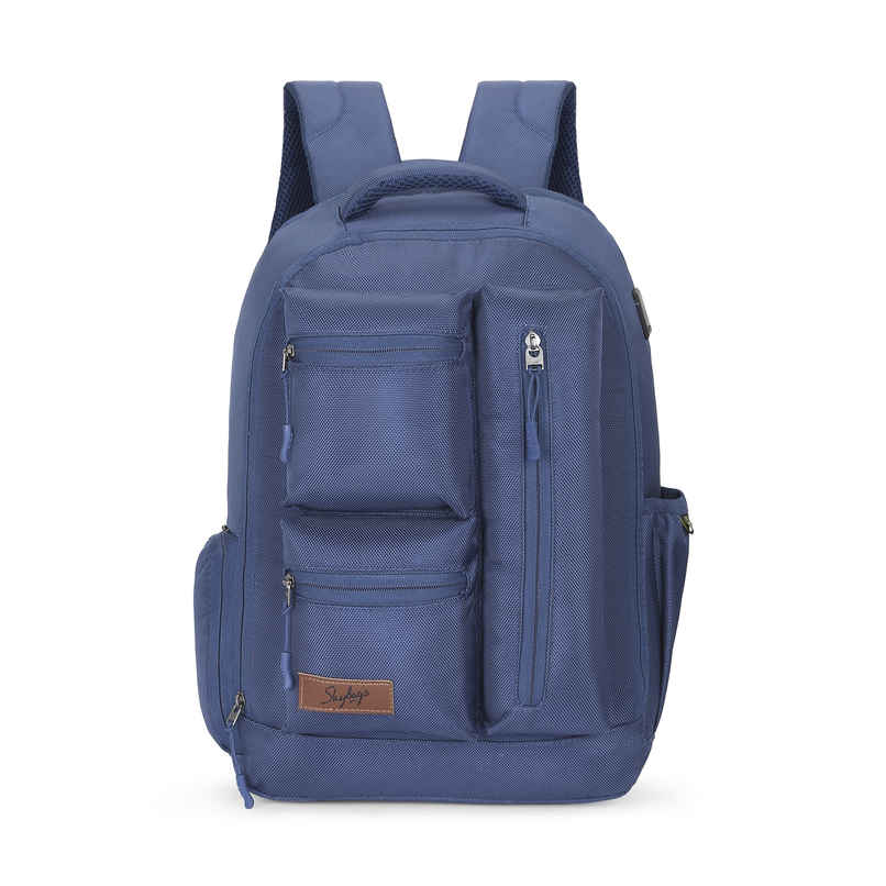 Skybags Unisex Solid Polyester 25 L Laptop Backpack | Navy Blue - 15.6 Inches