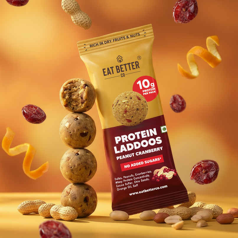 Eat Better Co - Protein Laddu - Peanut Cranberry