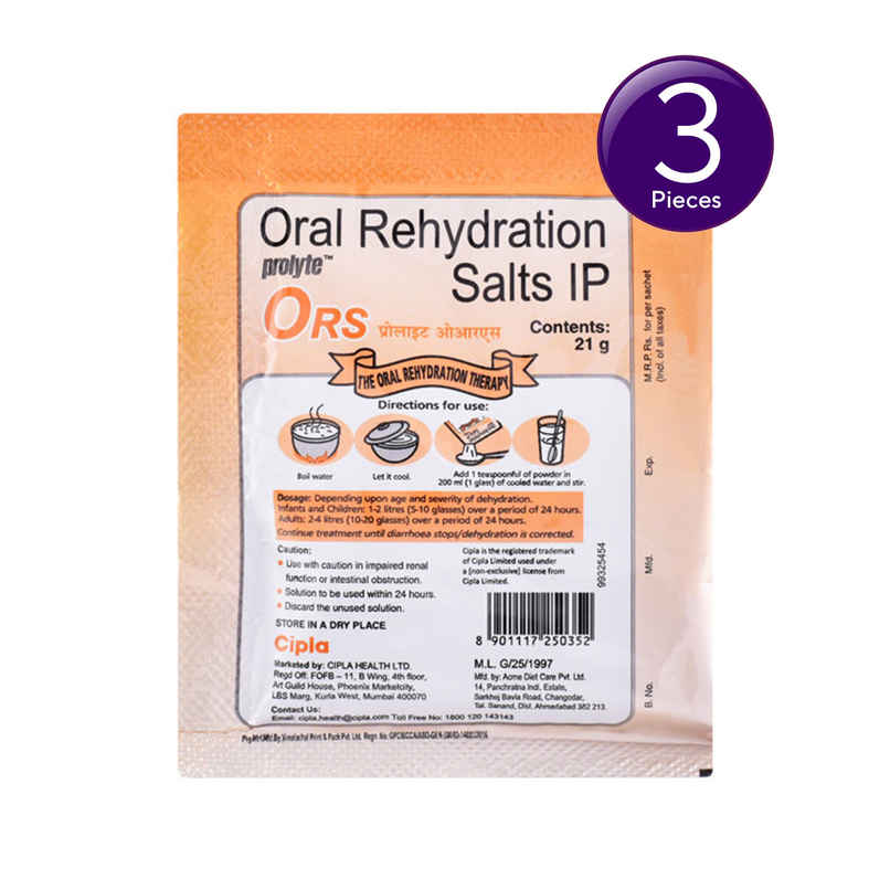 Cipla ORS Orange Powder Combo 