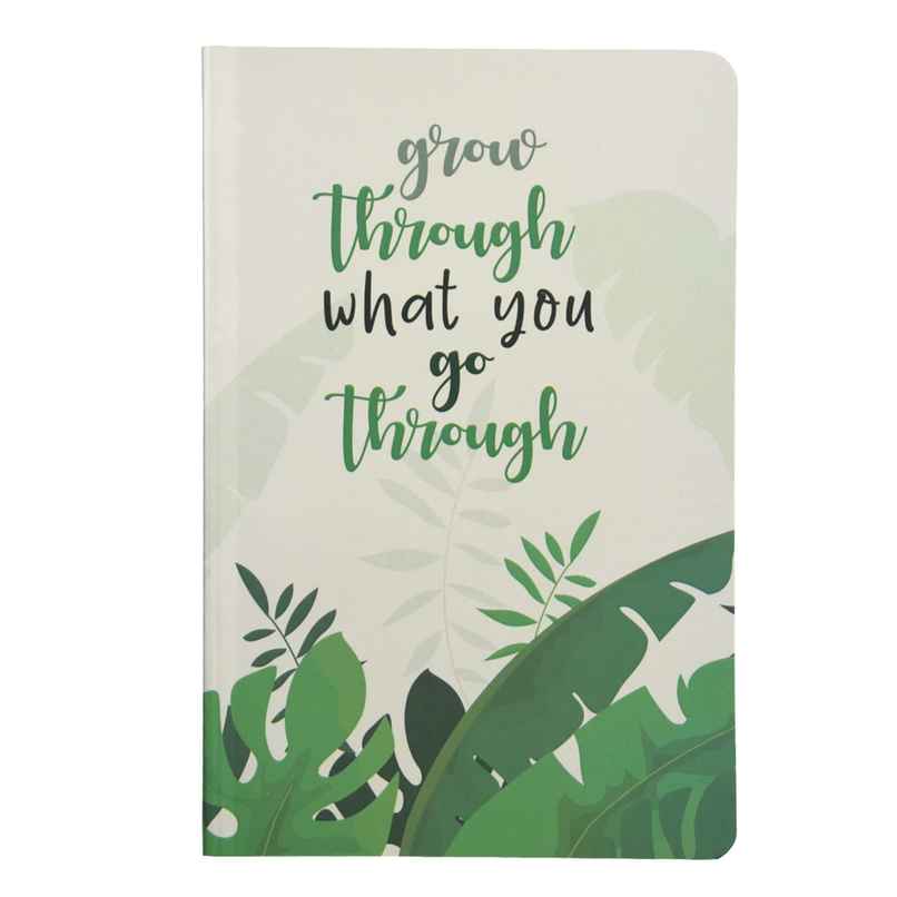 Papboo Ruled Soft Bound Notebook Matte Finished Cover | 120 Pages, 21 x 15 cm, 80 Gsm - Grow