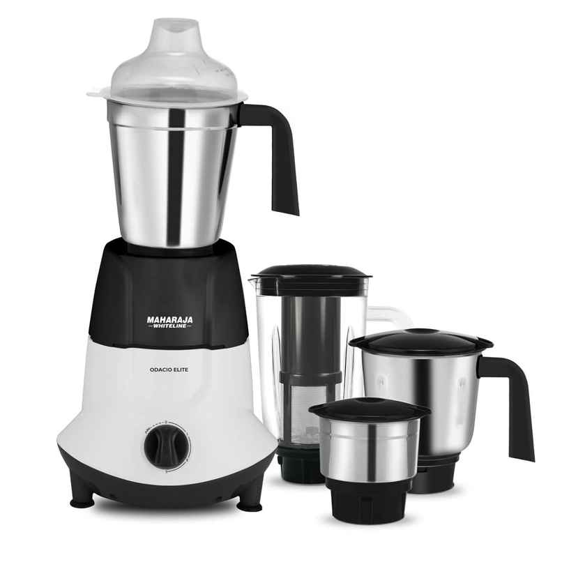 Maharaja Whiteline Odacio Elite Mx - 278 750 W Mixer Grinder (4 Jars - White - Black)