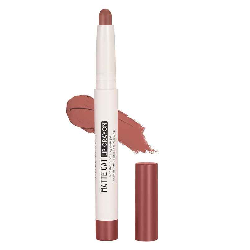 Swiss Beauty Non Transfer Matte Cat Lip Crayon - Fig-Mauve