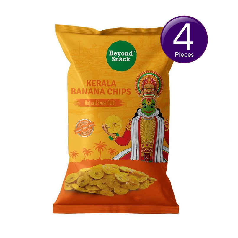 Beyond Snack Kerala Banana Chips - Hot & Sweet Chilli Combo  