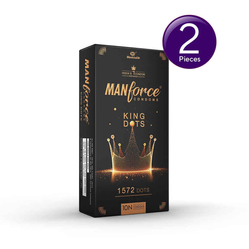 Manforce King Dot | Spiral-Dotted Condom for Enhanced Pleasure Combo