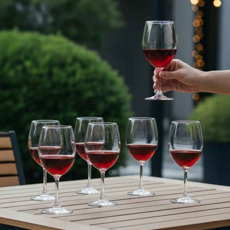 Infinity Wine Goblet | 350 ml | Set of 6 Piece | Sanjeev Kapoor