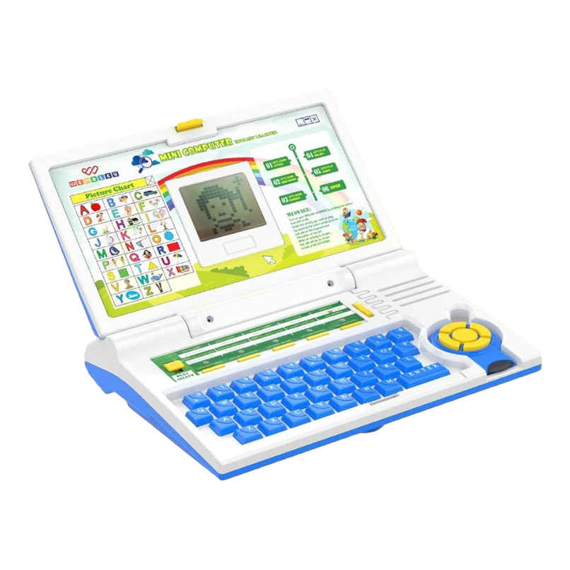 Wembley Kids Laptop Computer Toy For Kids 5 Years Activity Electronics Learning With Games - Blue