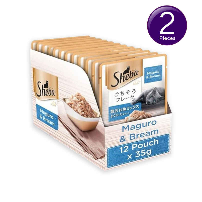 Sheba Rich Adult Maguro & Bream Flavour Wet Cat Food Combo 