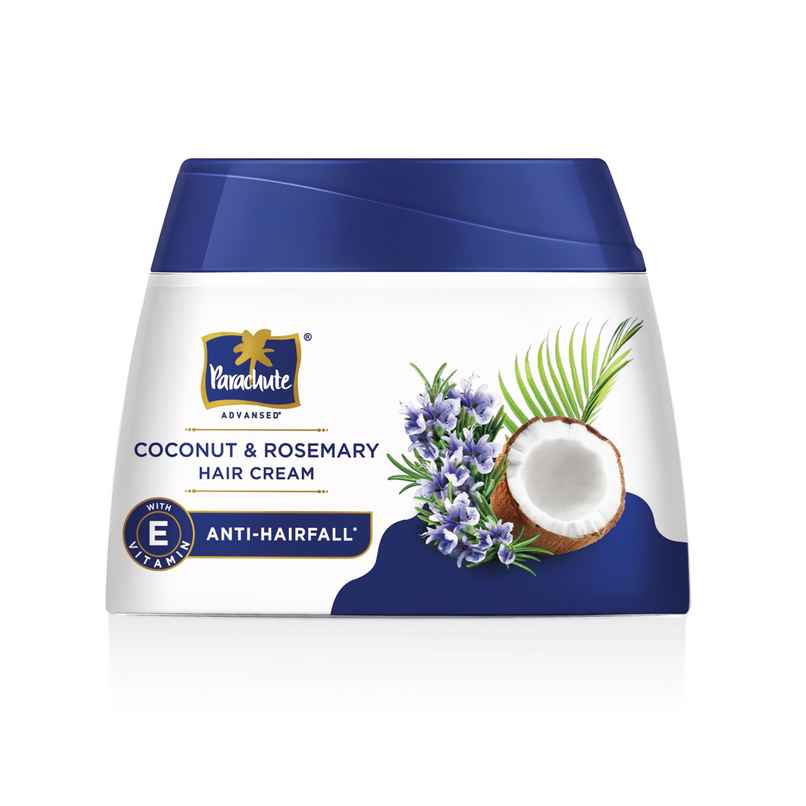 Parachute Advansed Coconut & Rosemary Hair Cream |Anti  Hair Fall |10X Hair Breakage Reduction