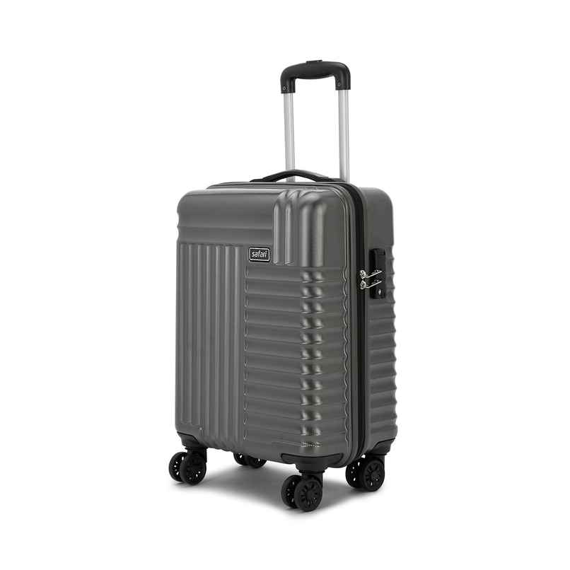 Safari Avancer Cabin Luggage, Hard Trolley Bag | Gun Metal