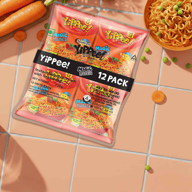 Yippee Magic Masala Noodles| 12 in 1