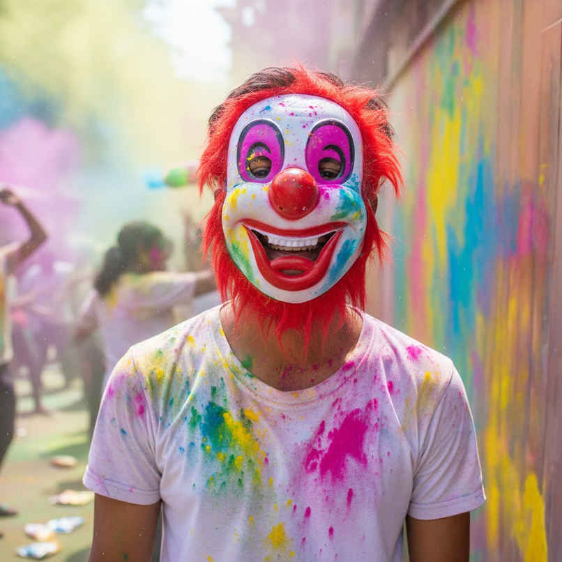 Full Fur Joker Mask | Holi Special | Picfest