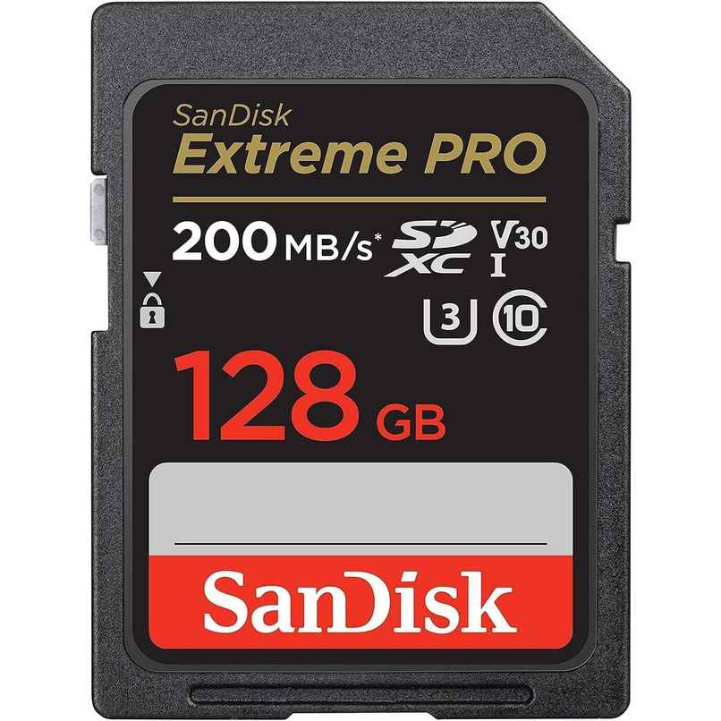 Sandisk Extreme Pro Sd Uhs I 128Gb Card For 4K Video ,200Mb/S Read & 140Mb/S Write