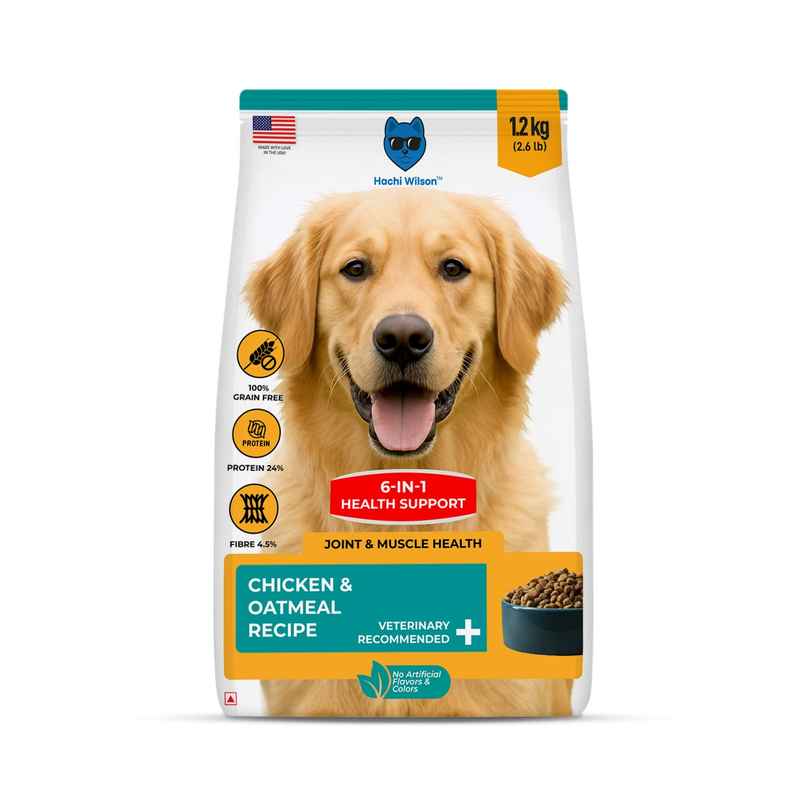 Hachi Wilson Premium Chicken & Oatmeal Dog Food - USA Made for Complete Health & Vitality
