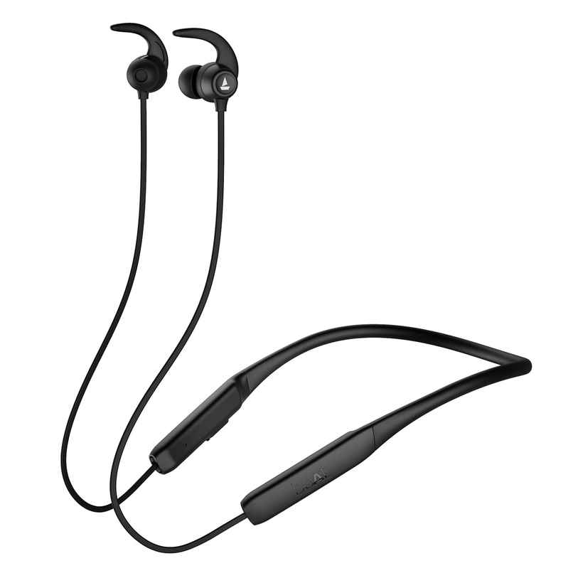 boAt Rockerz 255 Neo BT Neckband w/ 25H Playtime, ENx Tech & Smart Magnetic Buds (Active Black)