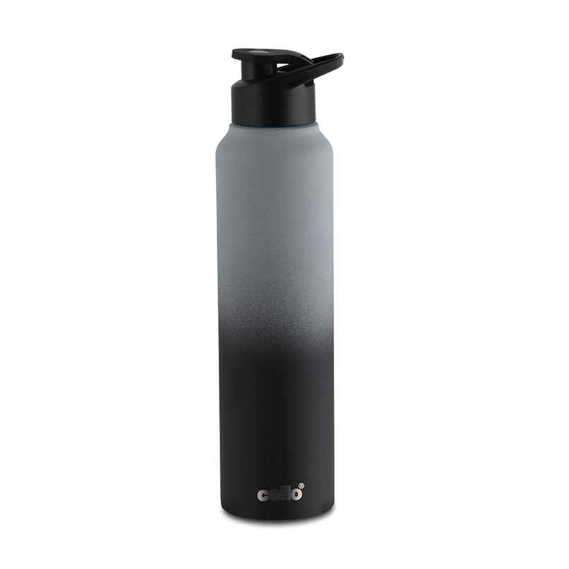 Aqua Pro Max Stainless Steel Water Bottle | Black Grey | CELLO