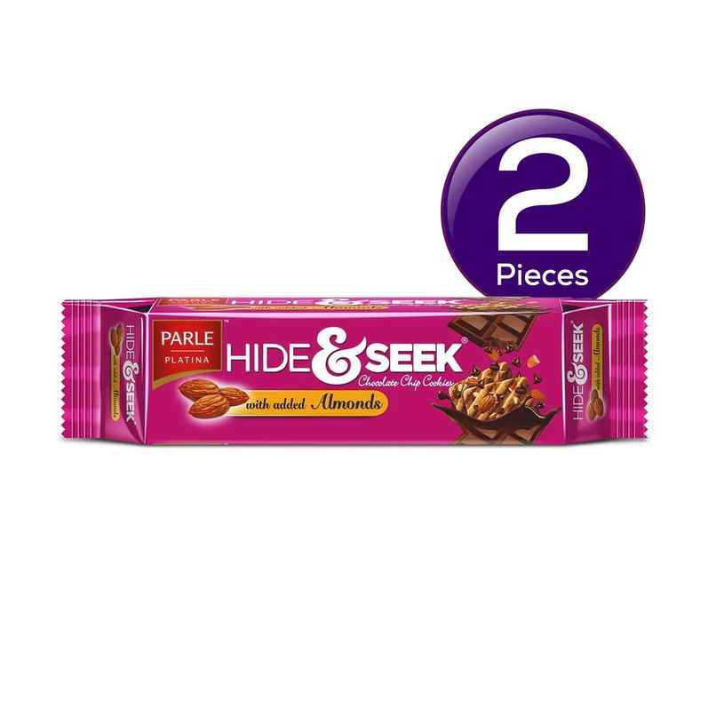 Parle Hide & Seek Almond and Chocolate Chip Flavoured Biscuits Combo