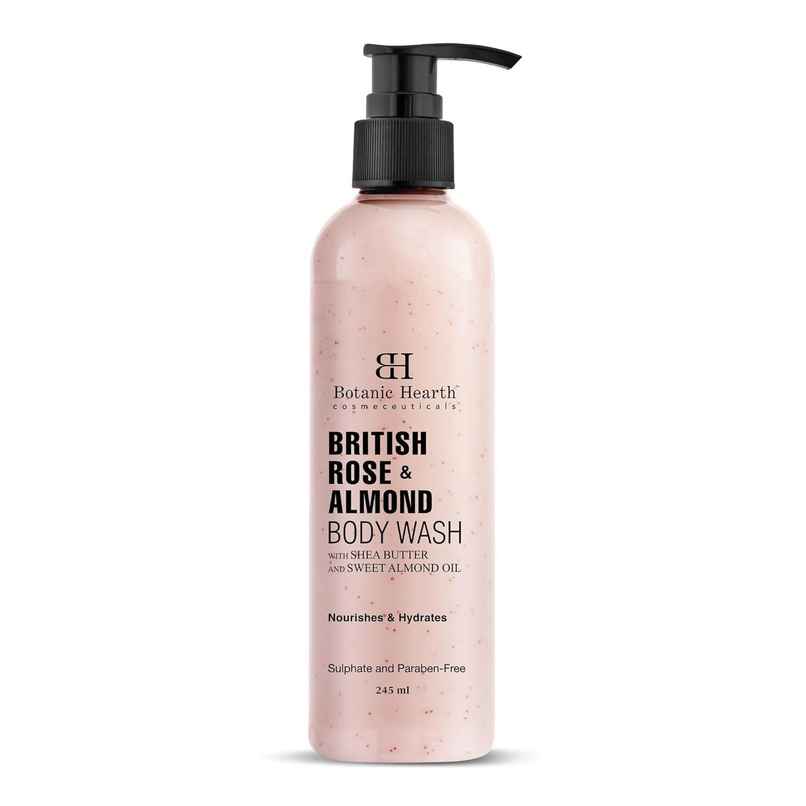 Botanic Hearth British Rose & Almond Body Wash