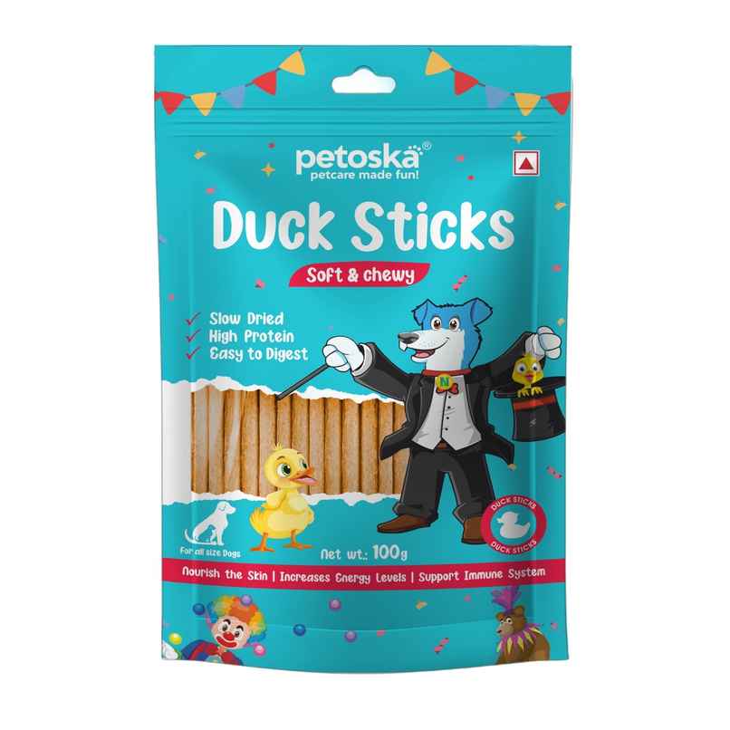 Petoska Dog Treats Duck Sticks