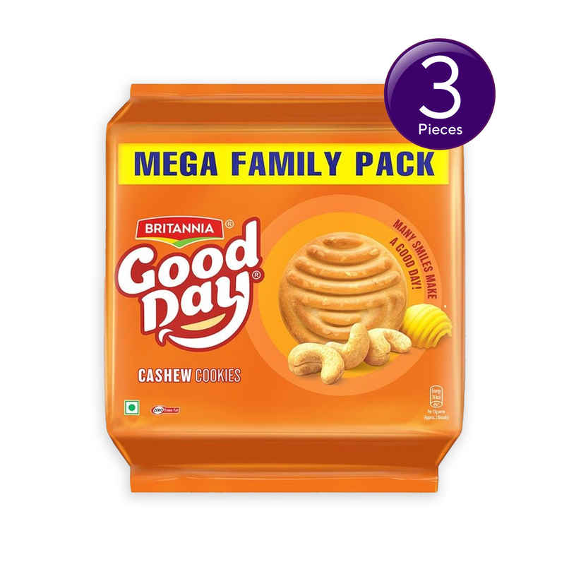 Britannia Good Day Cashew Cookies Family Pack Combo 