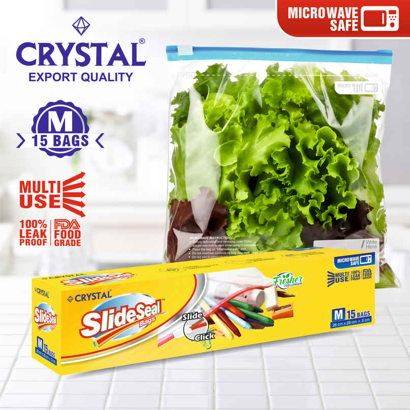 Crystal Medium Slide Seal Bag