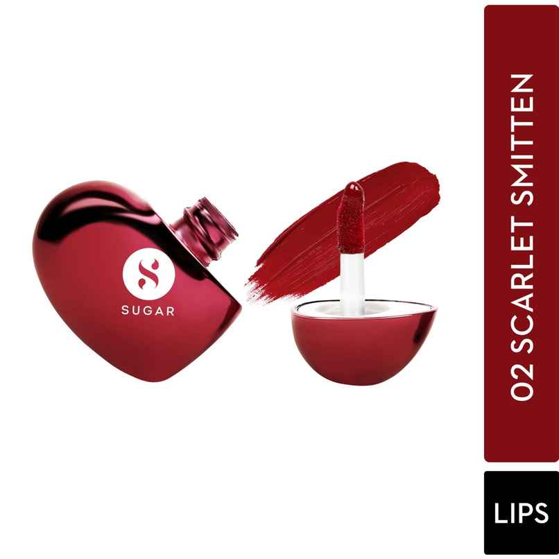SUGAR Cosmetics La La Love 18Hr Liquid Lipstick | Scarlet Smitten