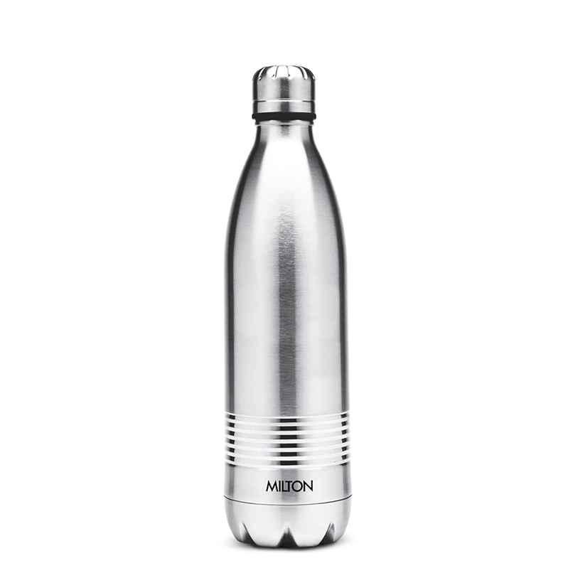 Milton Duo Dlx 500 Thermosteel Bottle | 500 ml Water Bottle | 24 Hours Hot And Cold | Silver