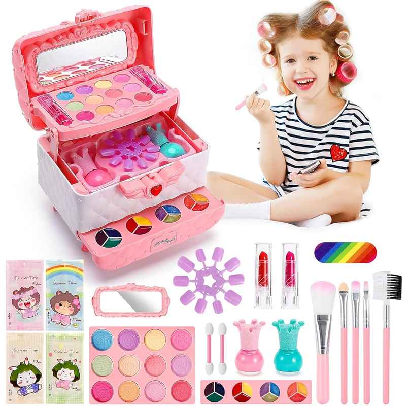Kidology Kids Makeup Kit for Girls | Real Washable Makeup | Princess Play Ages 3+