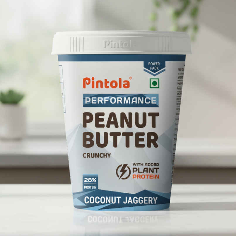 Pintola Coconut Jaggery Performance Series Peanut Butter (Crunchy) Vegan Protein 28% Protein Pintola Coconut Jaggery Performance Series Peanut Butter (Crunchy) Vegan Protein 28% Protein