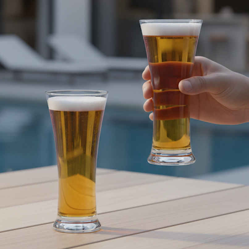 Royal Pilsner Glass Set | Barware Essential | 275 ml | Sanjeev Kapoor