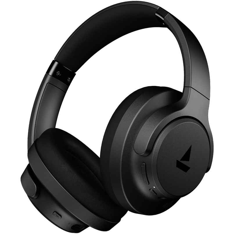 boAt Rockerz 512 ANC,40dB Hybrid ANC,80H Playtime,40mm Driver,40ms Low Latency,ENx Mic| Cosmic Black