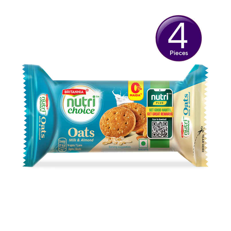 Britannia Nutrichoice Almond and Oats Milk Biscuits | Combo Britannia Nutrichoice Almond and Oats Milk Biscuits | Combo