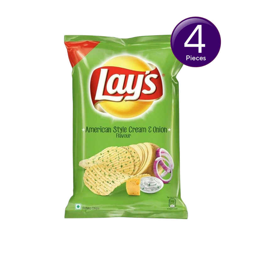 Lay's American Cream & Onion Potato Chips Combo   