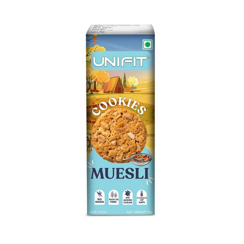 Unifit Muesli Cookies | Crunchy and Wholesome | High Protein and Fiber