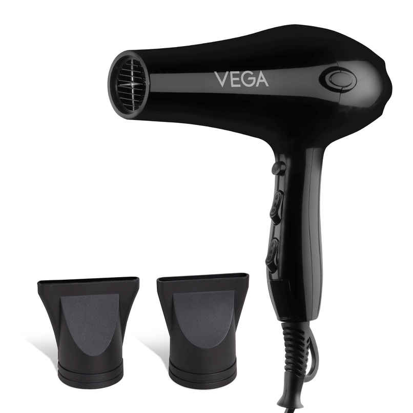 VEGA Pro Touch 2000W Professional Hair Dryer With Cool Shot (Vhdp-02), Black