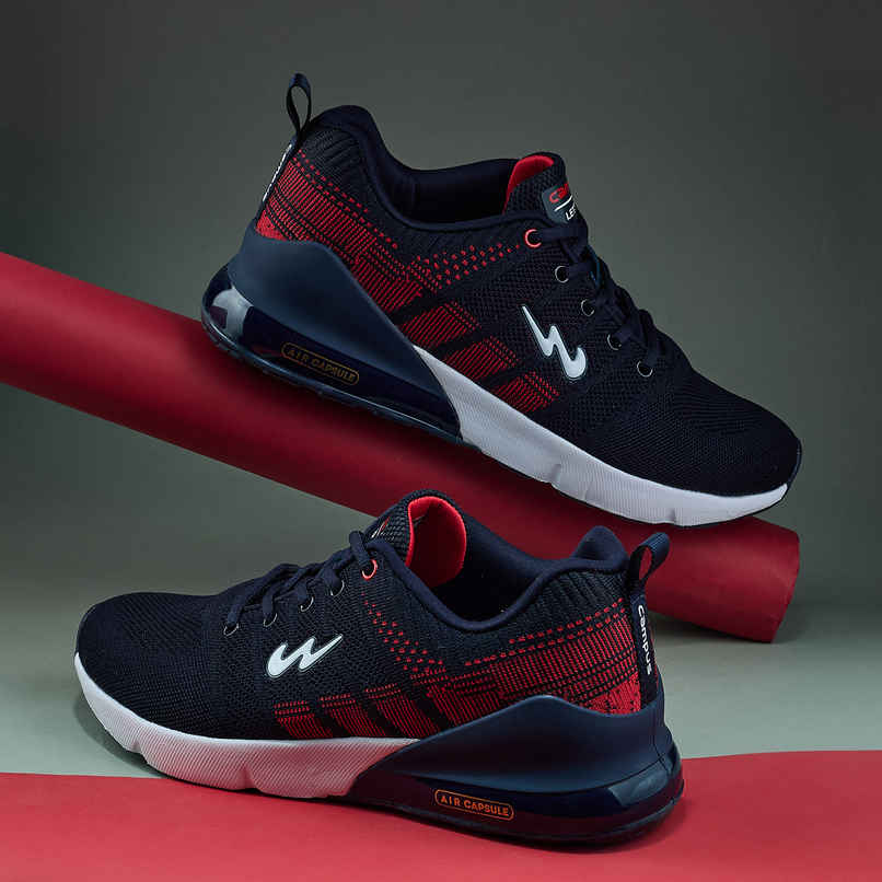 Campus Syrus Blue Red Men's Running Shoes - UK 8